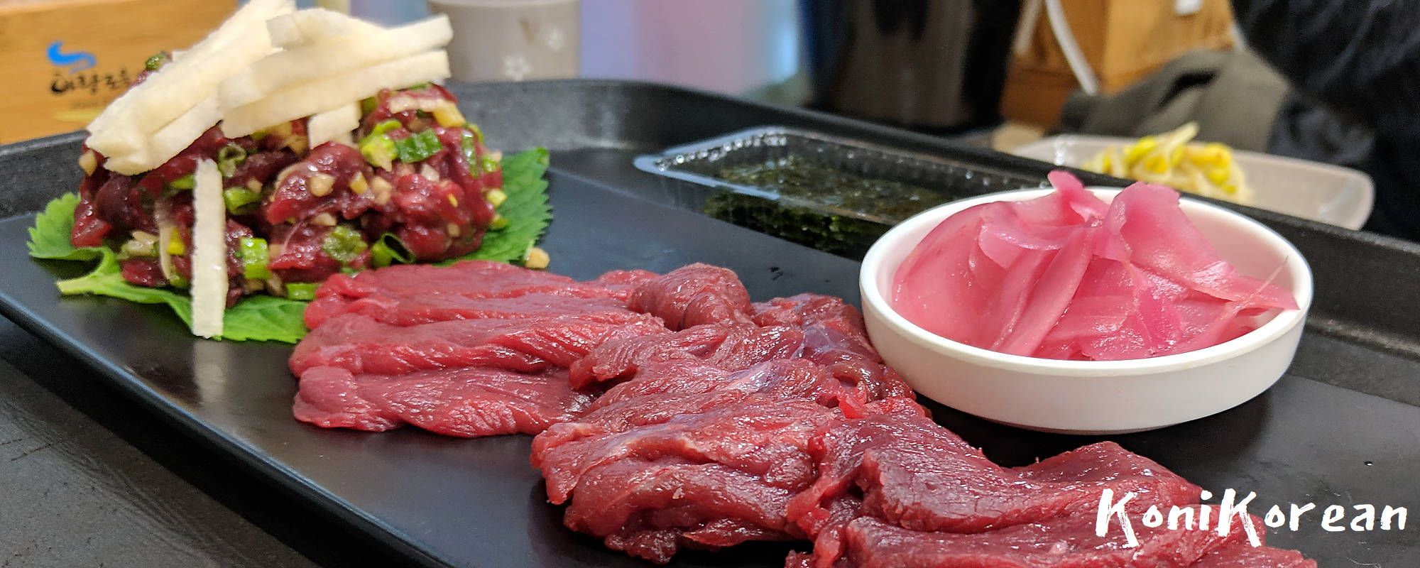 말고기회 Korean horse meat hoe and yukhoe